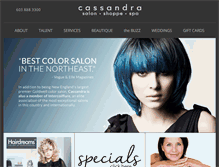 Tablet Screenshot of cassandrasalon.com